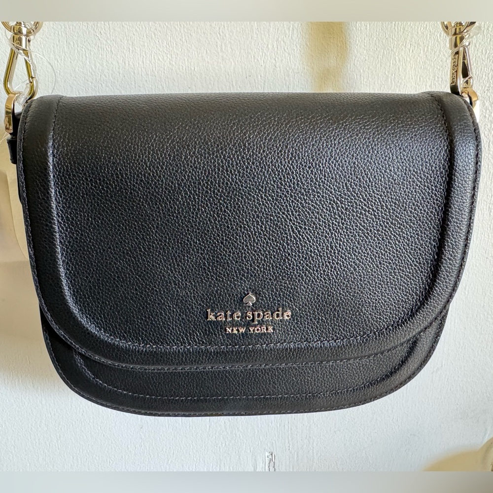 Kate Spade Black Pebbled Crossbody Bag